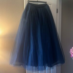 Long tulle skirt